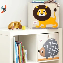 Cube de rangement en tissu Lion