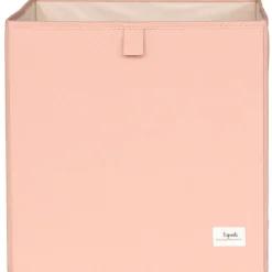 Cube de rangement en tissu recyclé Uni argile