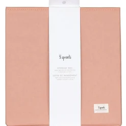 Cube de rangement en tissu recyclé Uni argile