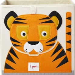 Cube de rangement en tissu Tigre