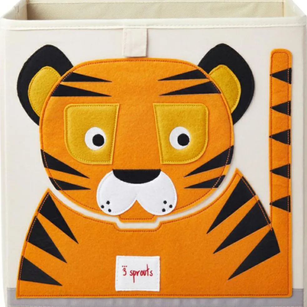 Cube de rangement en tissu Tigre