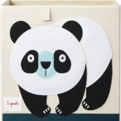 Cube de rangement en tissu Panda
