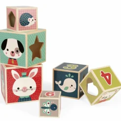 Cubes empilables baby forest (6 cubes)