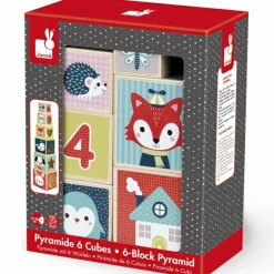 Cubes empilables baby forest (6 cubes)