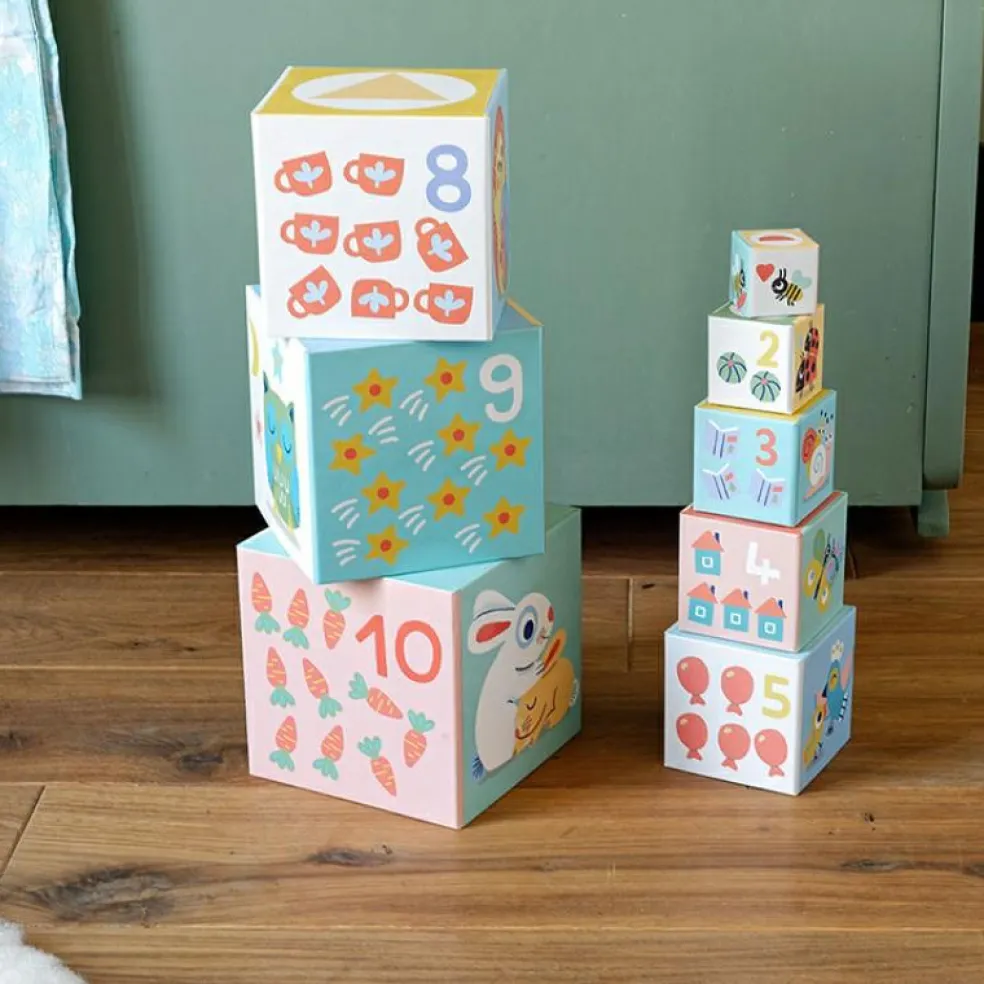Cubes empilables BabyBloki (10 pièces)