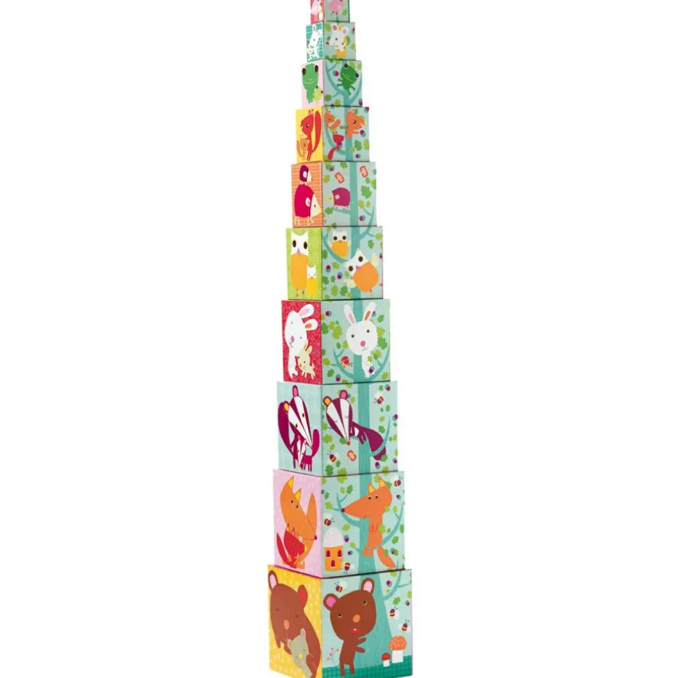 Cubes empilables Forêt (10 cubes)