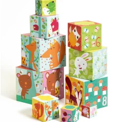 Cubes empilables Forêt (10 cubes)