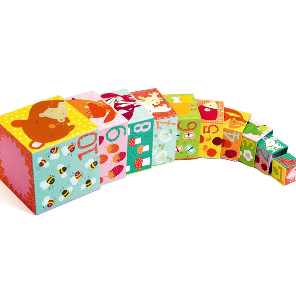 Cubes empilables Forêt (10 cubes)