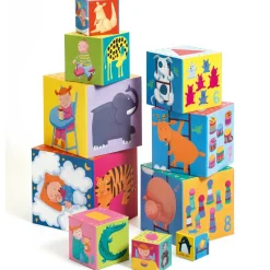 Cubes empilables Rigolo (10 pièces)