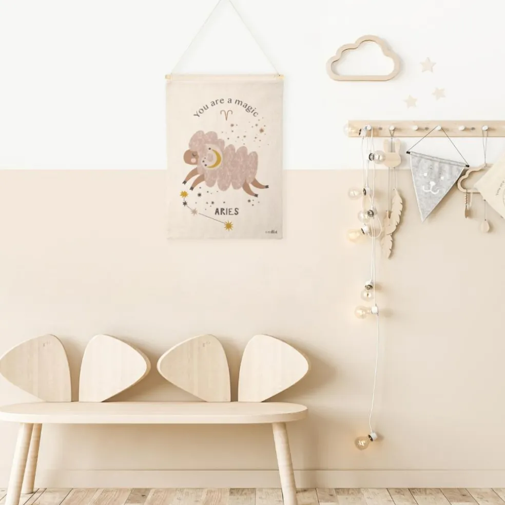 Décoration murale zodiaque Bélier (40 x 50 cm)