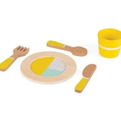 Dînette en bois (20 pièces)