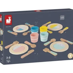 Dînette en bois (20 pièces)