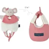 Doudou amusette 3 en 1 Souris Les petits futés