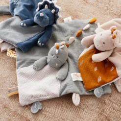 Doudou attache sucette bio Stégi le stégosaure TSO