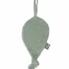 Doudou attache sucette feuille Ash Green