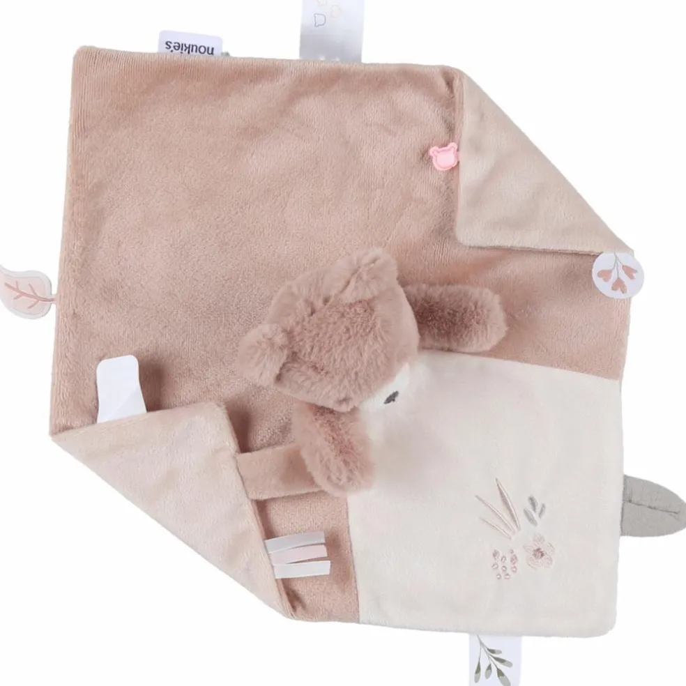 Doudou attache sucette Ours Lily