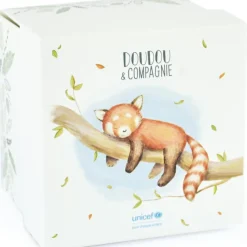 Doudou attache sucette Panda roux