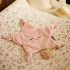 Doudou attache sucette Star Wild Rose