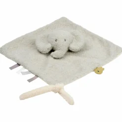 Doudou attache sucette Teddy Eléphant Gris
