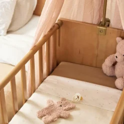 Doudou attache sucette Teddy Bear Wild Rose