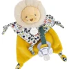Doudou attache-sucette Boh'aime Lion (20 cm)