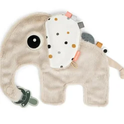 Doudou attache-sucette Elphee Sable