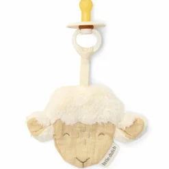 Doudou attache-tétine en gaze de coton Mouton