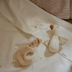 Doudou attache-tétine Lune Pure Soft Beige