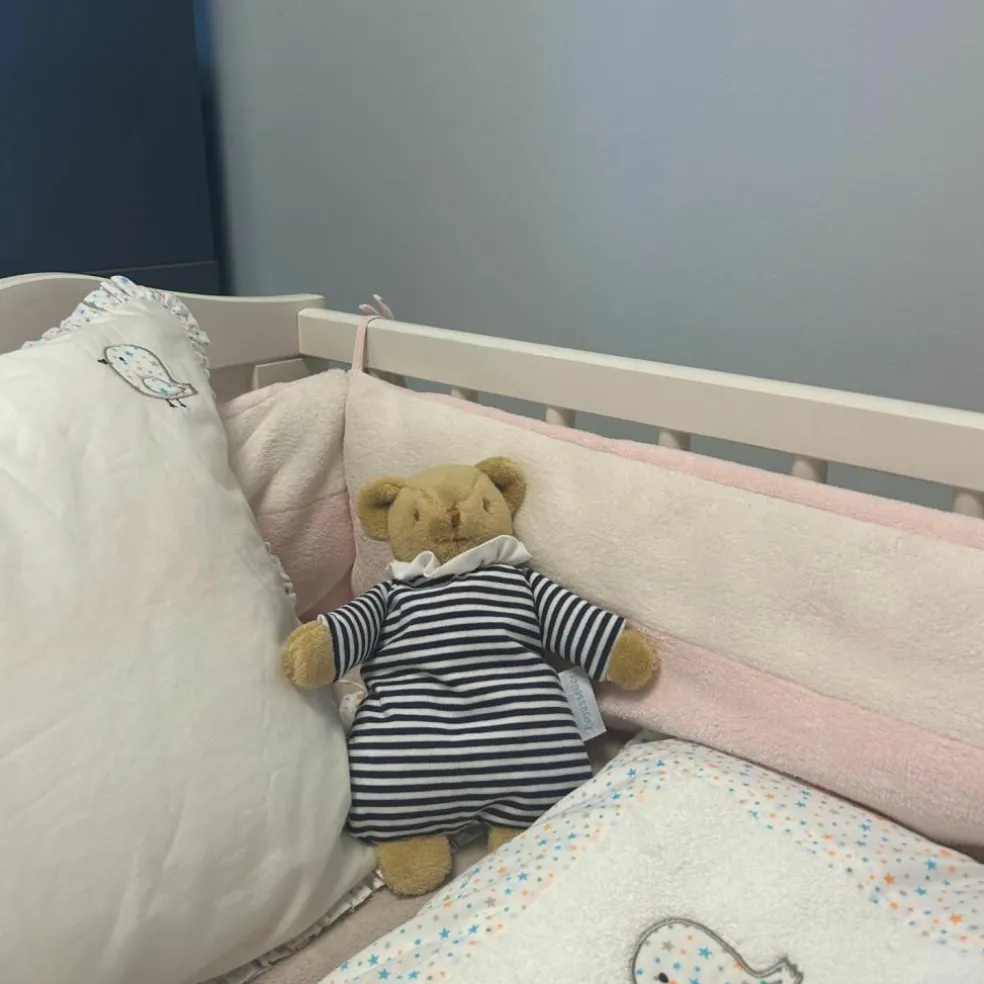 Doudou avec hochet Ours Marinière