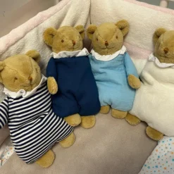 Doudou avec hochet Ours Marinière