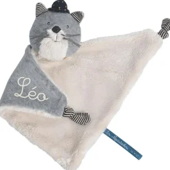 Doudou chat Fernand Les Moustaches (personnalisable)