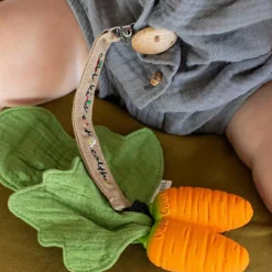 Doudou de dentition 2 en 1 Cathy la carotte