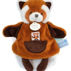 Doudou marionnette Panda roux