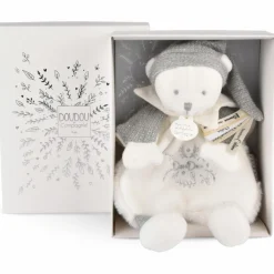 Doudou Ours cape Argent (25 cm)
