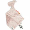 Doudou plat attache sucette Raffi la girafe rose (30 cm)