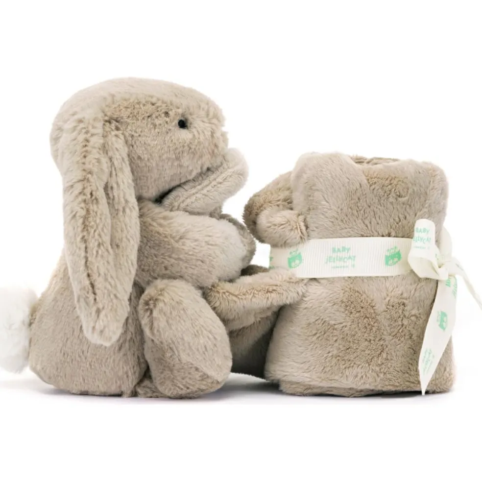 Doudou plat Bashful Lapin Beige (34 cm)