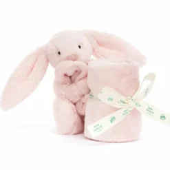 Doudou plat Bashful Lapin Rose