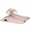 Doudou plat Bashful Luxe Lapin Rose