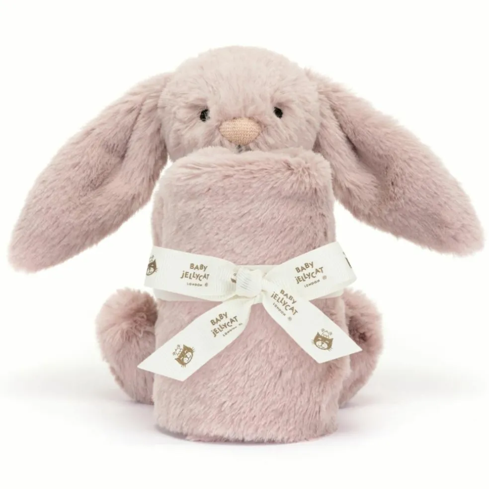 Doudou plat Bashful Luxe Lapin Rose