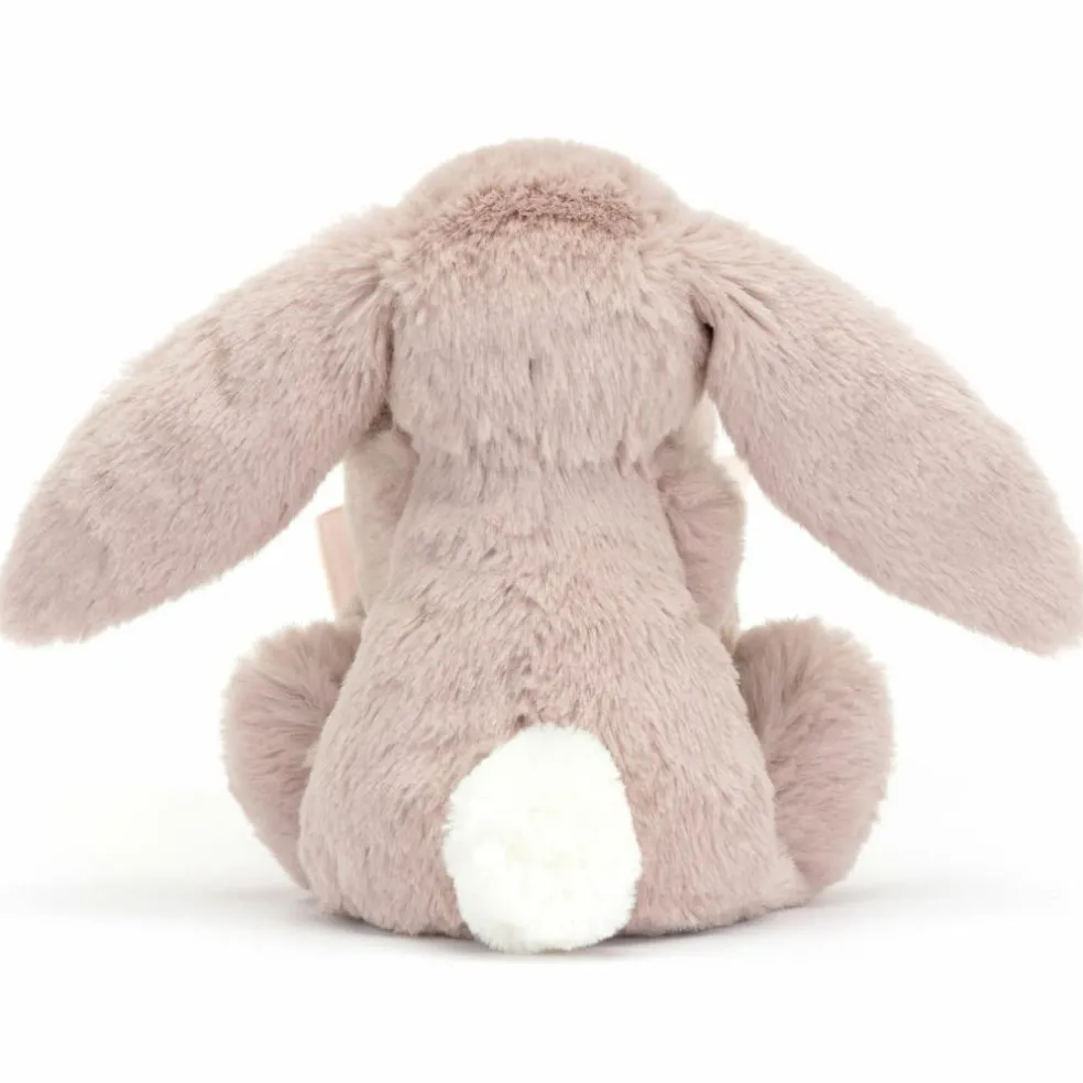 Doudou plat Bashful Luxe Lapin Rose