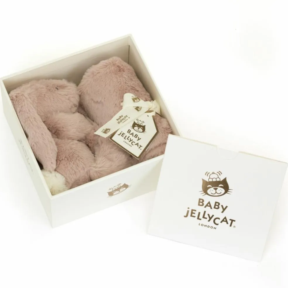 Doudou plat Bashful Luxe Lapin Rose