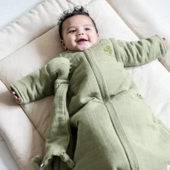 Doudou plat Bliss Sage Mr. Dino