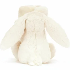 Doudou plat Lapin en fleurs Cream