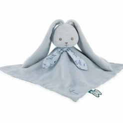 Doudou plat Lapinoo Bleu