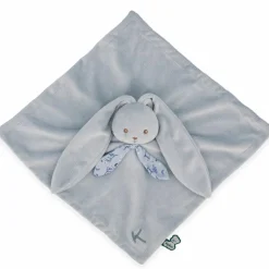 Doudou plat Lapinoo Bleu