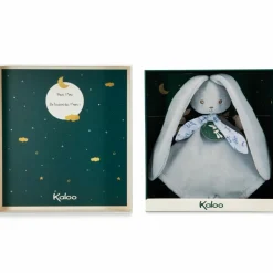 Doudou plat Lapinoo Bleu