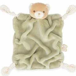 Doudou plat Ours vert