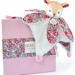 Doudou plat pétale Faon Boh'aime (27 cm)