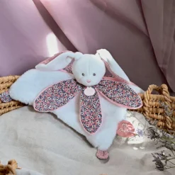 Doudou plat pétale Lapin Boh'aime (27 cm)