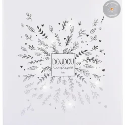 Doudou plat pétales Ours Blanc (25 cm)